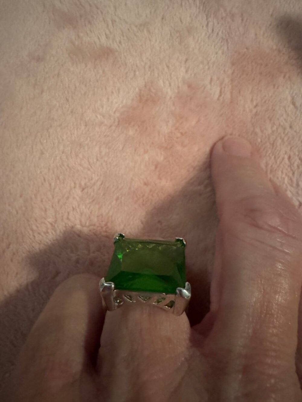 Emerald Cut Statement Ring Size 6.5